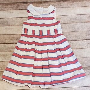 Janie & Jack Americana Prep Striped Dress Girls Size 2T